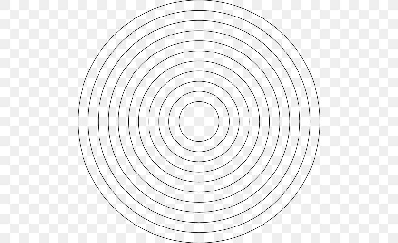 Circle Line Rotation Angle, PNG, 500x500px, Rotation, Arc, Archimedean Spiral, Area, Black And White Download Free