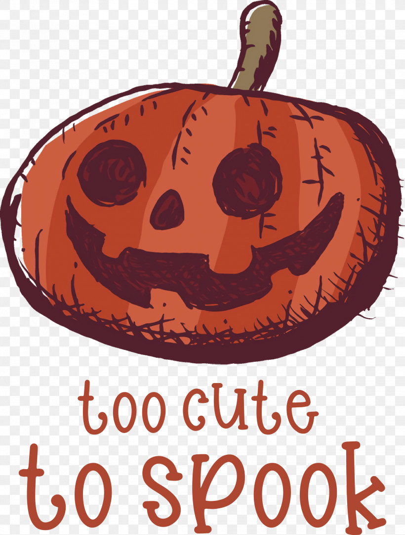 Halloween Too Cute To Spook Spook, PNG, 2275x3000px, Halloween, Data, Jackolantern, Orange, Pumpkin Download Free