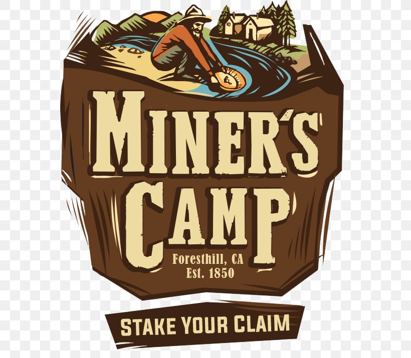 Miners Camp Clip Art Food Log Cabin Mining, PNG, 615x715px, Food, Brand, Cartoon, Log Cabin, Logo Download Free