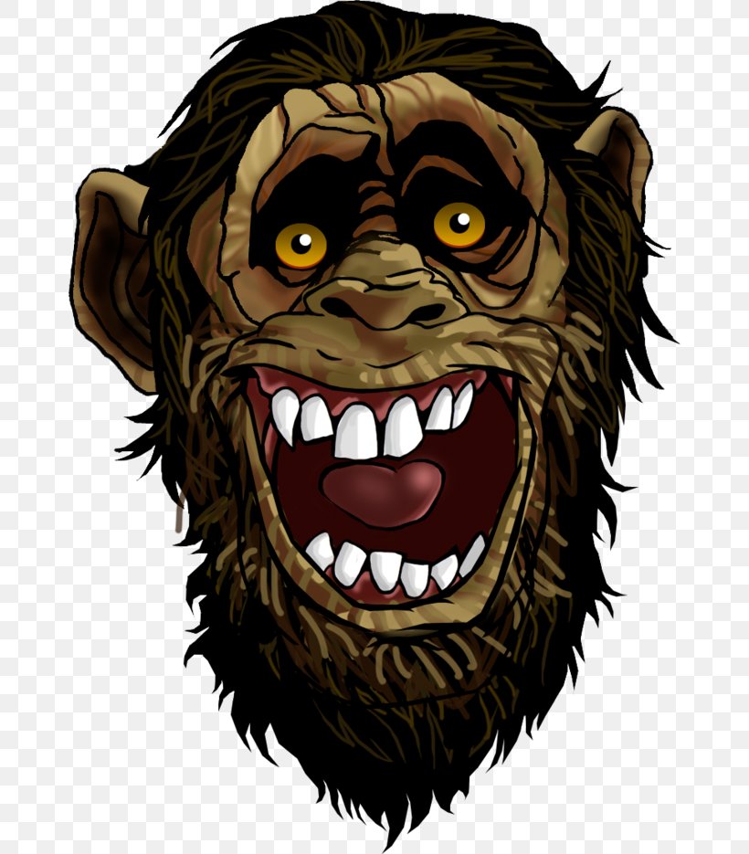 Primate Gorilla Ape Common Chimpanzee Monkey, PNG, 670x935px, Watercolor, Cartoon, Flower, Frame, Heart Download Free