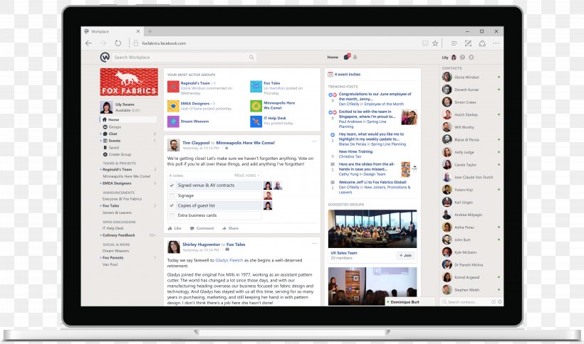 Facebook F8 Workplace By Facebook Social Networking Service Facebook, Inc., PNG, 3720x2200px, Facebook F8, Brand, Business, Company, Computer Download Free