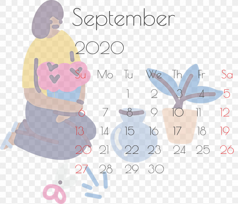 September 2020 Printable Calendar September 2020 Calendar Printable September 2020 Calendar, PNG, 3000x2571px, September 2020 Printable Calendar, Cartoon, Childrens Anime And Manga, Drawing, Line Art Download Free