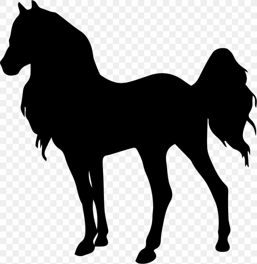 Standing Horse Silhouette, PNG, 954x982px, Horse, Black, Black And White, Colt, Equestrian Download Free