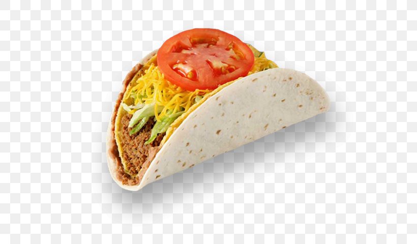 Taco Wrap Vegetarian Cuisine Fast Food Wheat Tortilla, PNG, 750x480px, Taco, Cheese, Chicken, Chicken As Food, Corn Tortilla Download Free