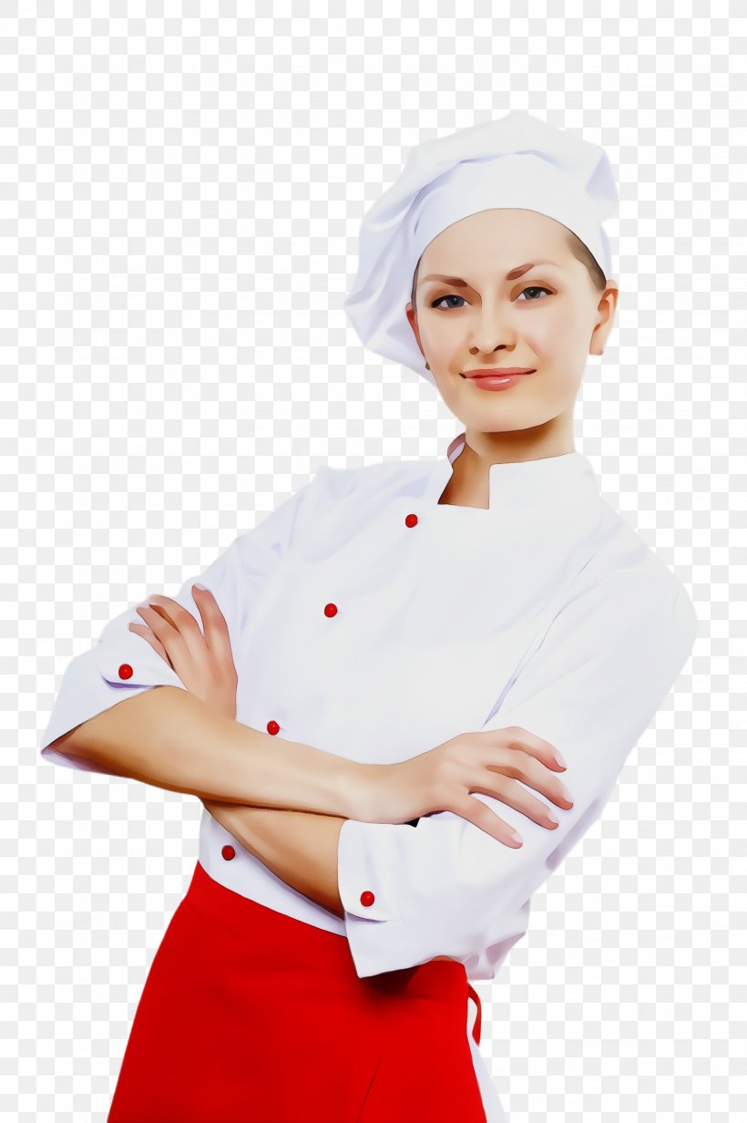 White Cook Chef's Uniform Chef Uniform, PNG, 1632x2452px, Watercolor, Cap, Chef, Chefs Uniform, Chief Cook Download Free