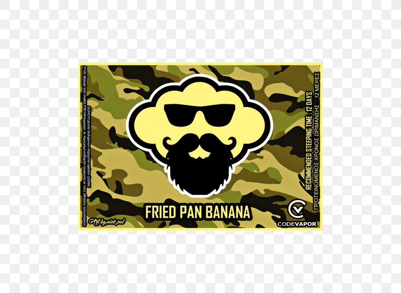 Banana Milkshake Frying Pan Vapor, PNG, 600x600px, Banana, Brand, Frying, Frying Pan, Green Download Free