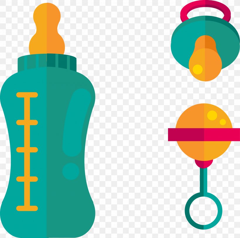 Infant Baby Bottle Pacifier Euclidean Vector, PNG, 2761x2745px, Infant, Area, Baby Bottle, Bottle, Breastfeeding Download Free