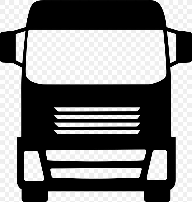 Pickup Truck Van Semi-trailer Truck, PNG, 932x981px, Pickup Truck, Automotive Exterior, Black, Black And White, Commercial Vehicle Download Free