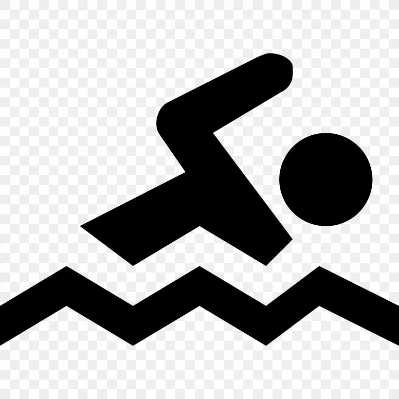 Swimming Sport Clip Art, PNG, 2400x2400px, Swimming, Black And White, Brand, Hand, Licence Cc0 Download Free