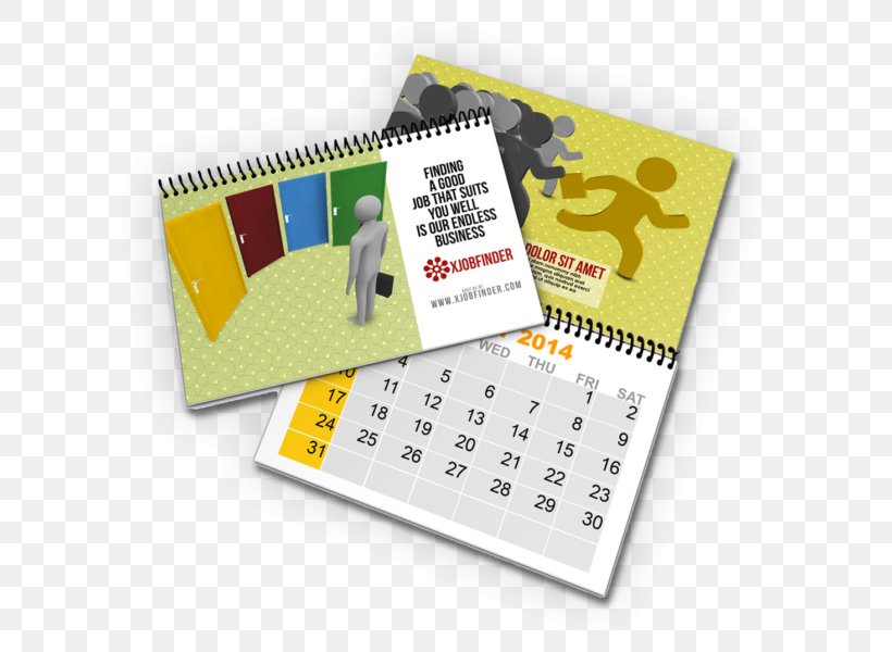 Calendar Mockup Coil Binding Printing, PNG, 600x600px, Calendar, Book, Book Cover, Bookbinding, Brochure Download Free