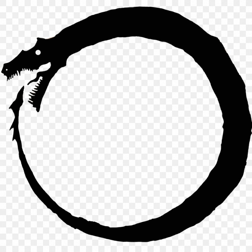 Ouroboros Clip Art, PNG, 937x937px, Ouroboros, Black And White, Dragon, Drawing, Monochrome Photography Download Free