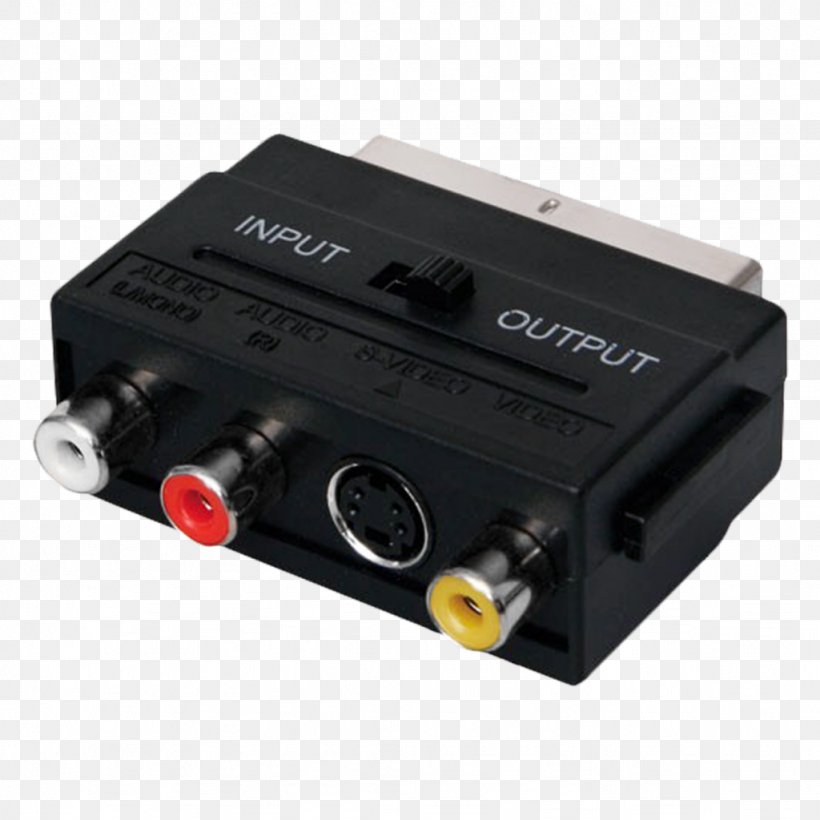 Adapter RF Modulator Electrical Cable SCART RCA Connector, PNG, 1024x1024px, Adapter, Audio Signal, Cable, Electrical Cable, Electrical Connector Download Free