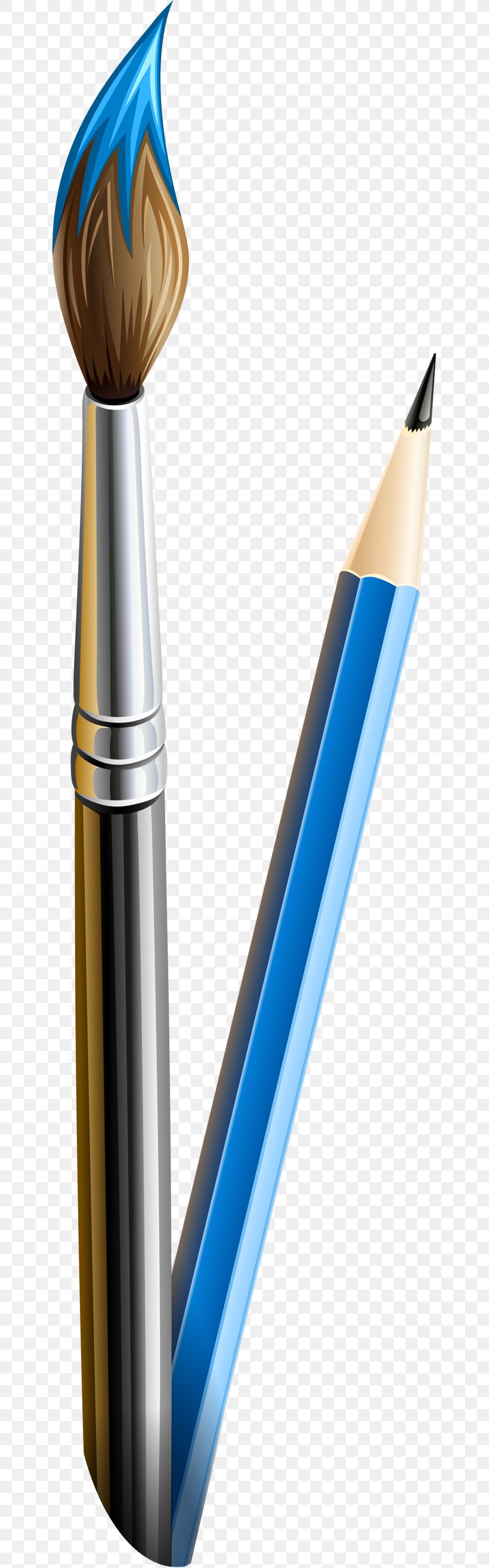 Pencil Office Supplies Paintbrush, PNG, 645x2626px, Pen, Brush, Colored Pencil, Gratis, Office Supplies Download Free