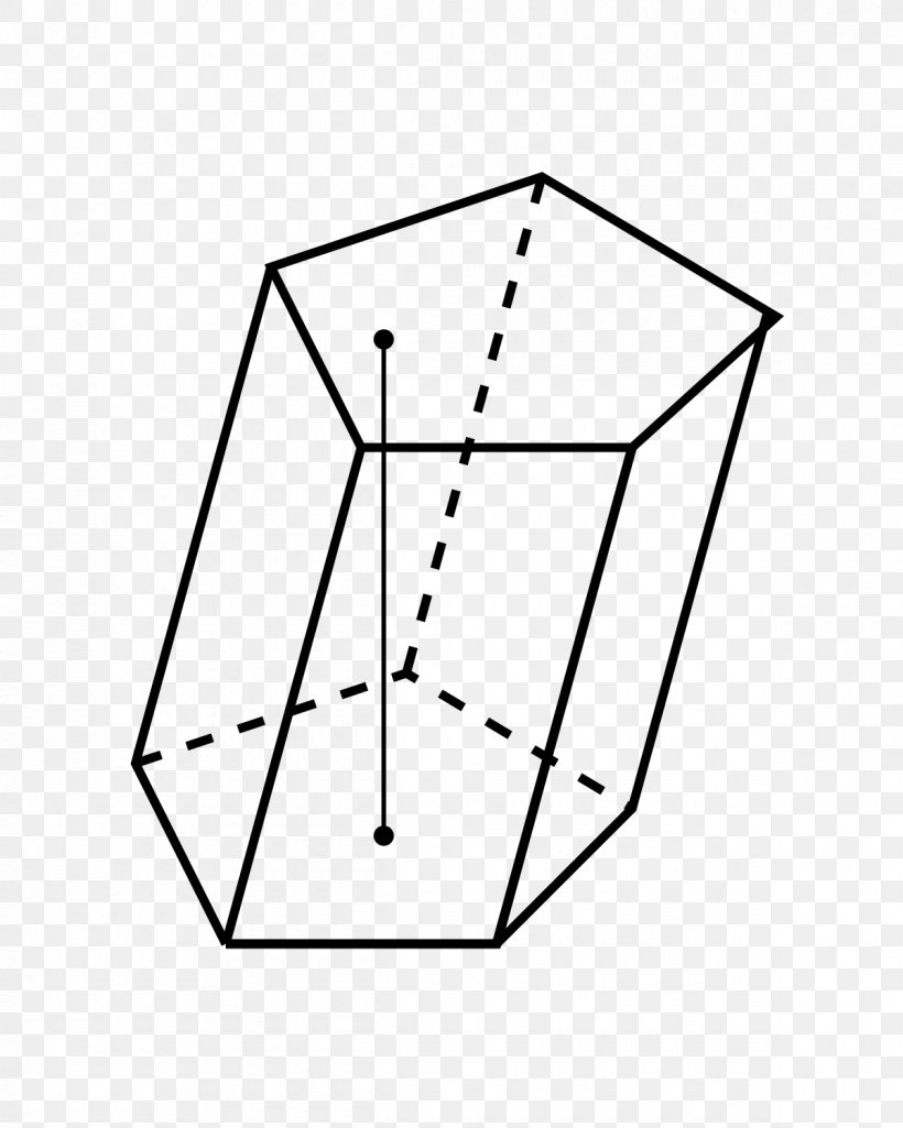 Pentagonal Prism Triangle Rectangle Square, PNG, 1200x1500px, Prism, Area, Black, Black And White, Cube Download Free
