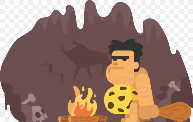 Stone Age The Cave Boy Of The Age Of Stone Prehistory Neanderthal Caveman, PNG, 4574x2912px, Stone Age, Art, Carnivoran, Cartoon, Cave Download Free