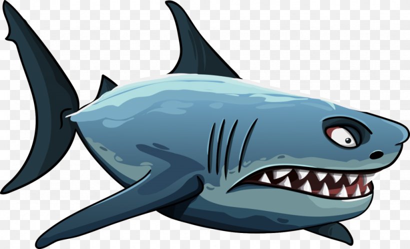 Tiger Shark Great White Shark Vector Graphics Image, PNG, 1024x622px, Tiger Shark, Bull Shark, Carcharhiniformes, Cartilaginous Fish, Cretoxyrhina Download Free