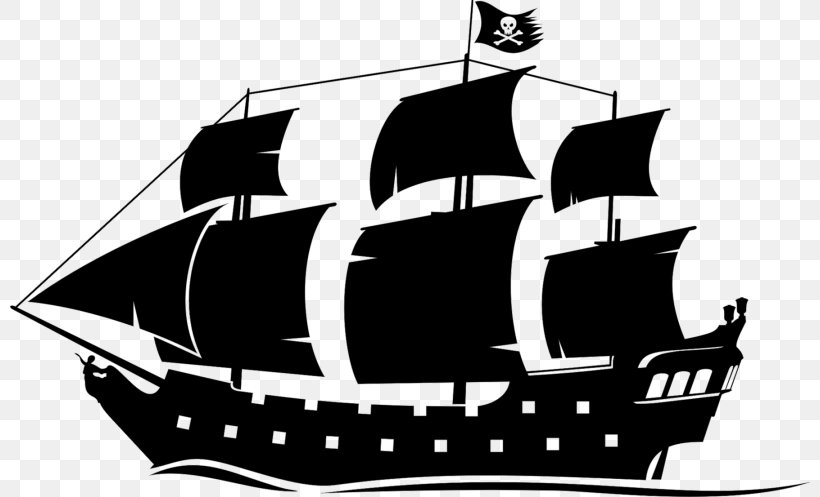 Clip Art Pirate Vector Graphics Ship Image, PNG, 800x497px, Pirate, Black And White, Black Pearl, Boat, Brand Download Free
