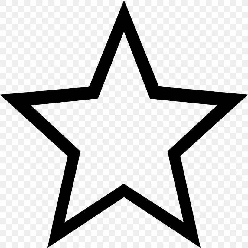 Star, PNG, 980x980px, Star, Area, Black And White, Icon Design, Monochrome Photography Download Free