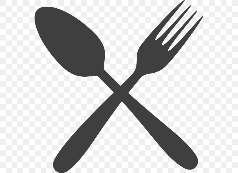 Cutlery Fork Clip Art, PNG, 582x598px, Cutlery, Black And White, Fork, Grey, Household Silver Download Free