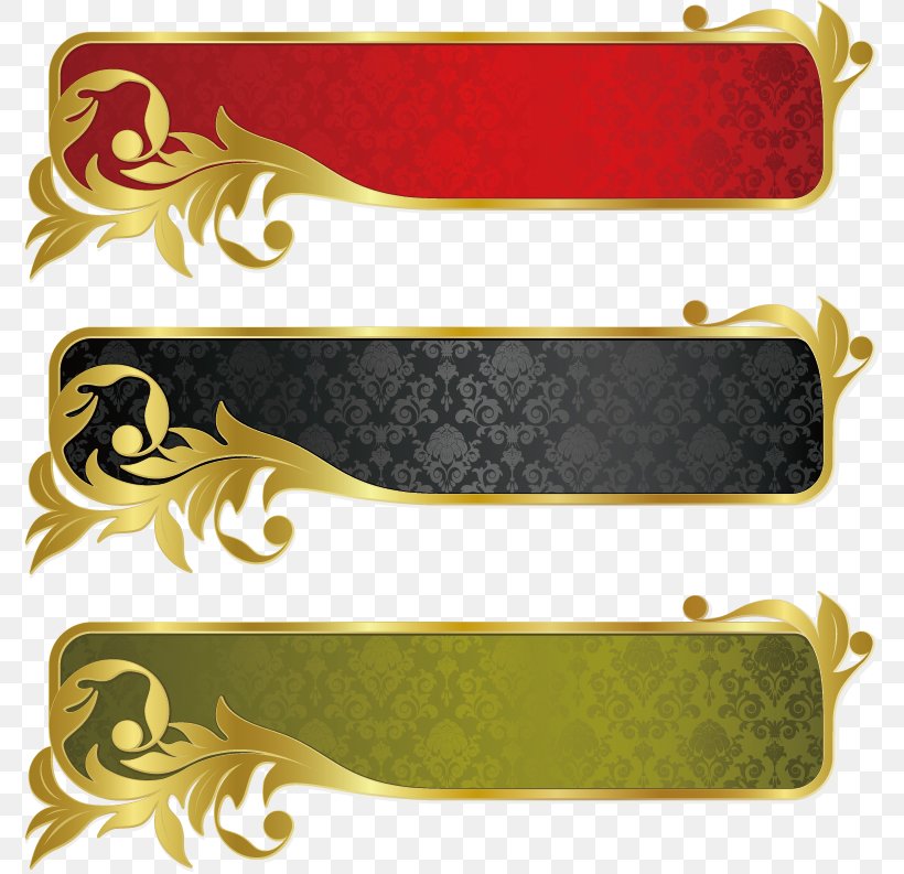 Gold Banner Ribbon, PNG, 776x793px, Gold, Banner, Drawing, Metal, Ornament Download Free