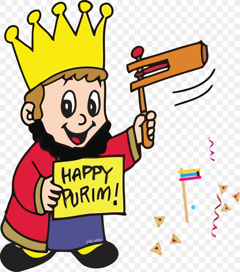 Purim Jewish Holiday, PNG, 2641x2999px, Purim, Cartoon, Celebrating, Happy, Holiday Download Free