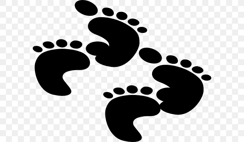 Footprint Clip Art, PNG, 600x480px, Footprint, Black, Black And White, Foot, Hoof Download Free