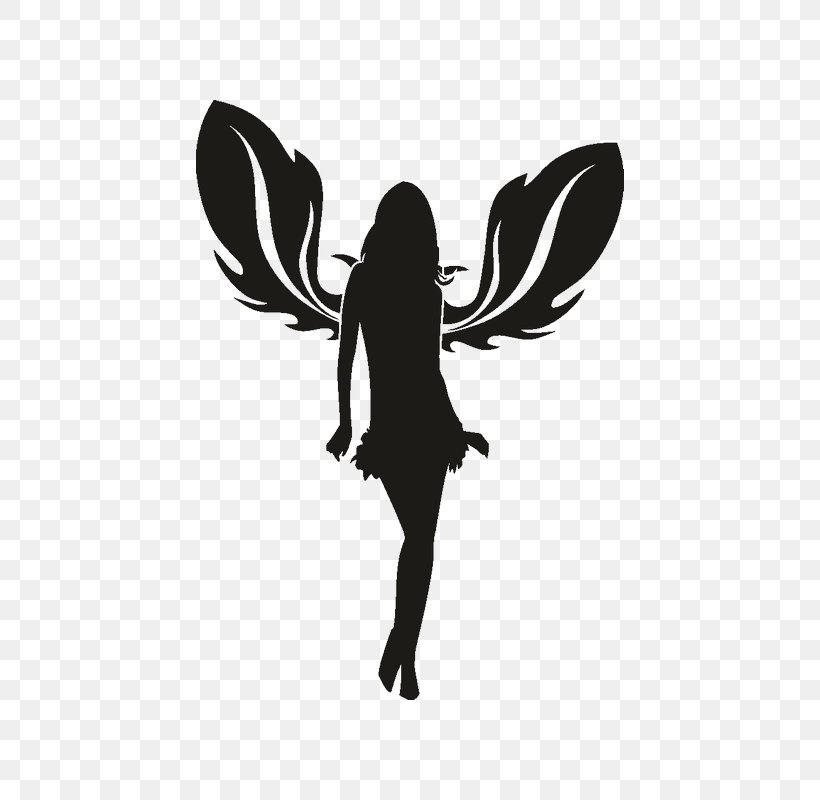 Sticker Silhouette Woman, PNG, 800x800px, Sticker, Art, Black, Black And White, Butterfly Download Free