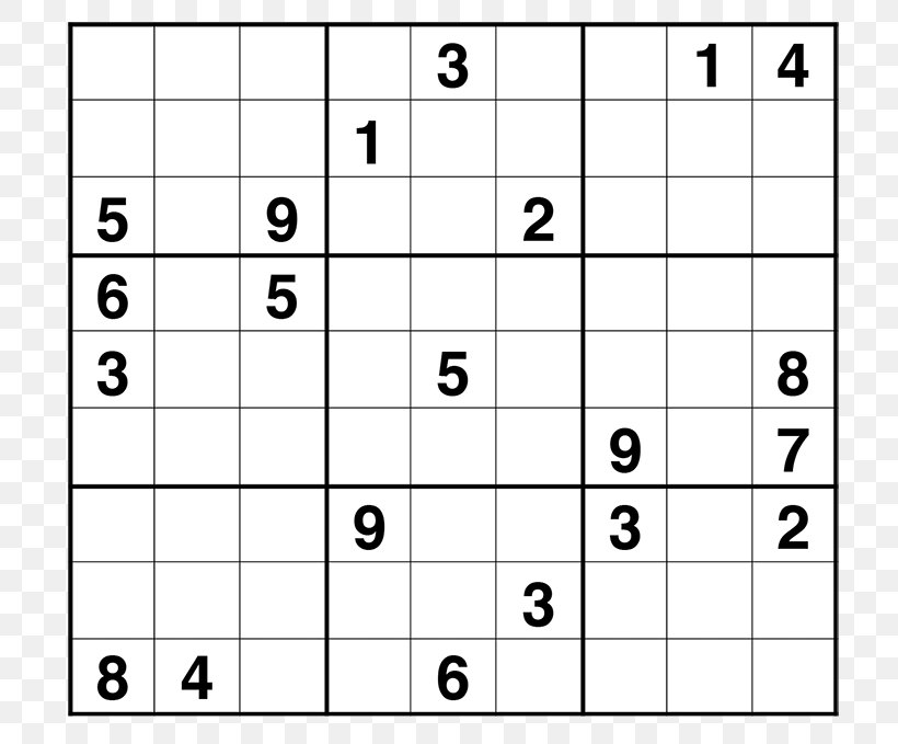 Sudoku Puzzles Game Number, PNG, 800x679px, Sudoku, Area, Black And White, Blog, Diagram Download Free