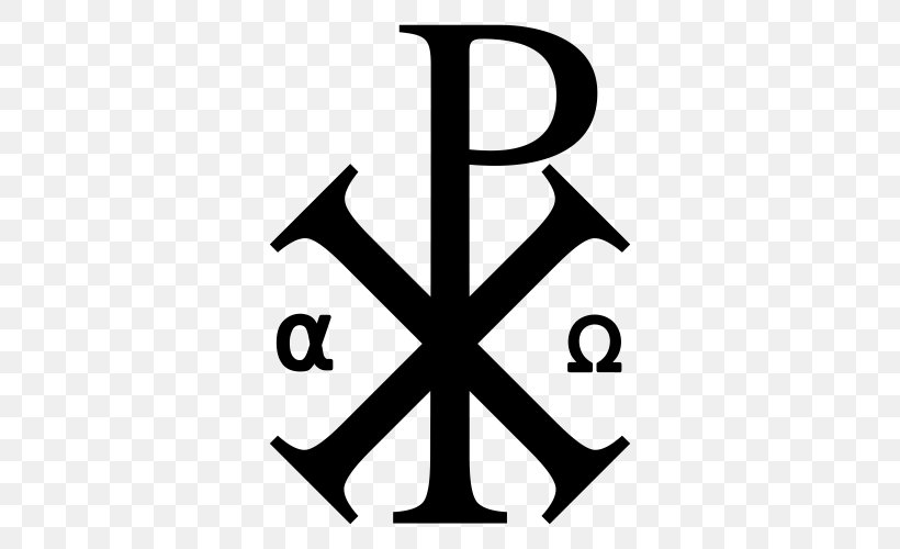 Chi Rho Symbol Christianity, PNG, 500x500px, Chi Rho, Area, Black And White, Brand, Chi Download Free