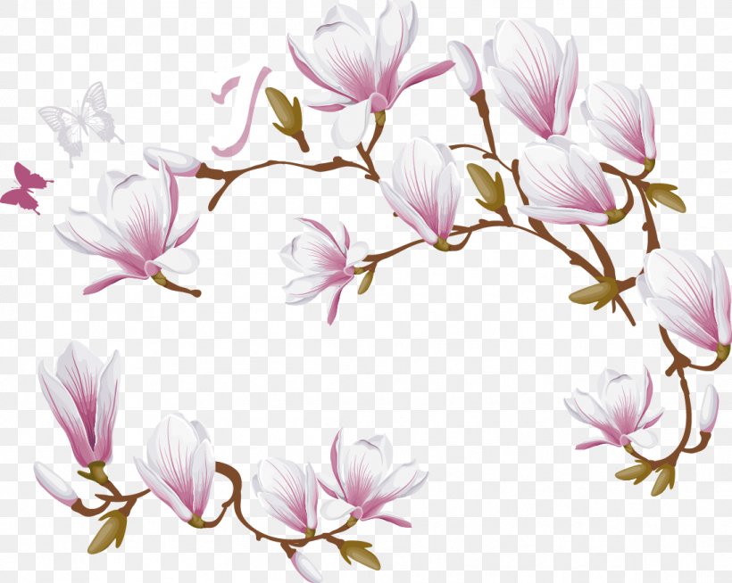 Magnolia Denudata Love, PNG, 1097x875px, Magnolia, Art, Blossom, Branch, Falling In Love Download Free