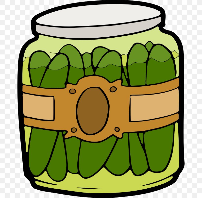 Pickled Cucumber Pickling Jar Clip Art, PNG, 680x800px, Pickled Cucumber, Artwork, Cucumber, Food, Green Download Free