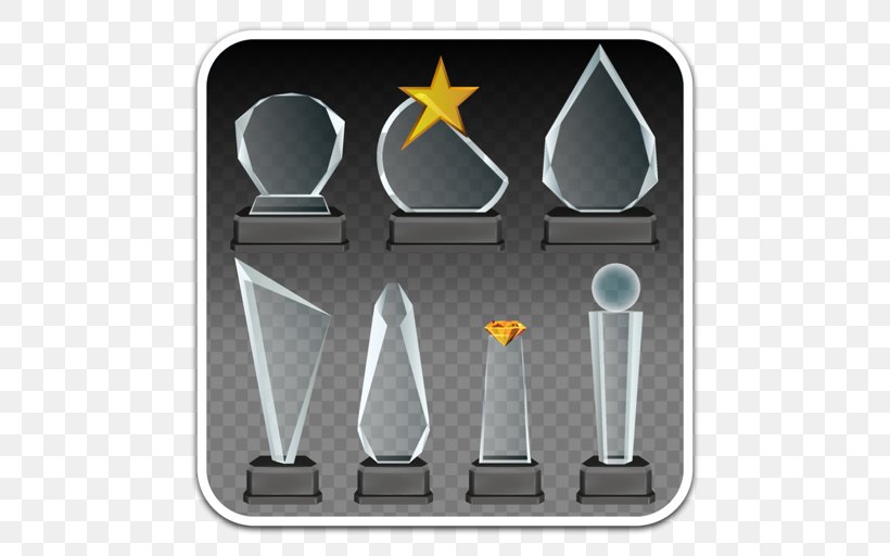 Trophy Award Prize Glass, PNG, 512x512px, Trophy, Acrylic Paint, Award, Bounty, Brand Download Free