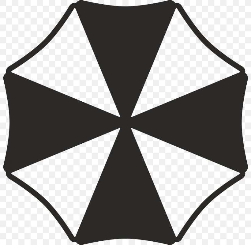 Umbrella Corporation Resident Evil 7: Biohazard Sticker Decal, PNG, 800x800px, Umbrella Corporation, Advertising, Area, Black, Black And White Download Free