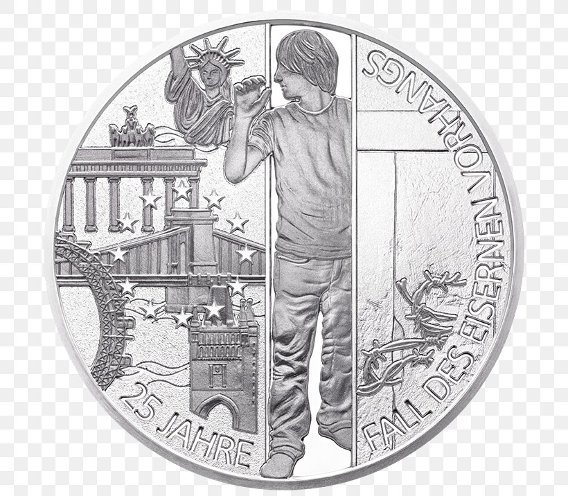 Iron Curtain Coin Of The Year Award Delcam Germany, PNG, 716x716px, Iron Curtain, Art, Black And White, Coin, Coin Of The Year Award Download Free