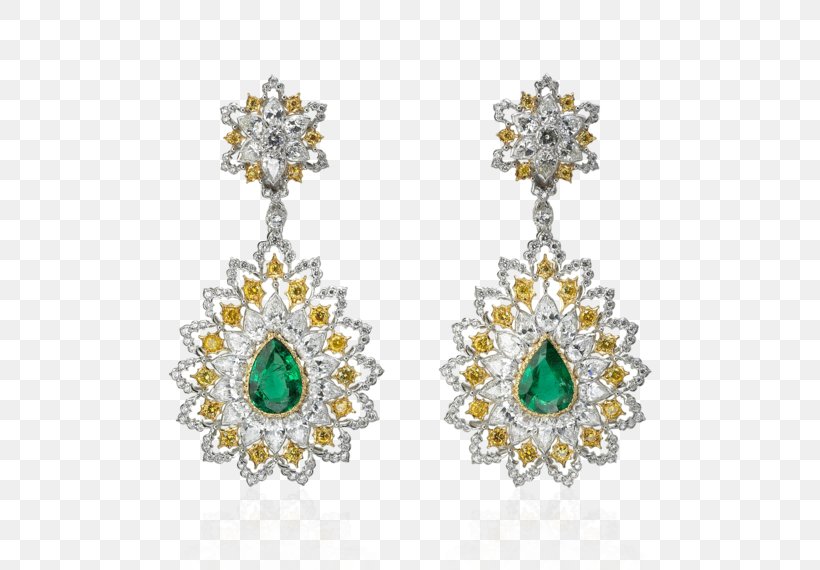 Earring Emerald Jewellery Buccellati Gold, PNG, 570x570px, Earring, Body Jewelry, Buccellati, Charms Pendants, Chrysoprase Download Free
