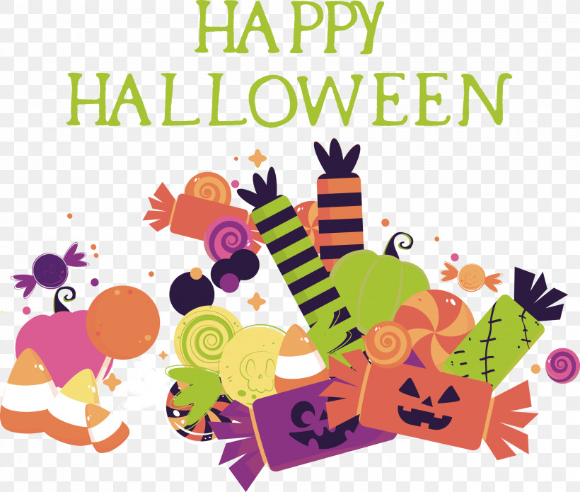 Happy Halloween, PNG, 2999x2543px, Happy Halloween, Behavior, Flower, Fruit, Human Download Free