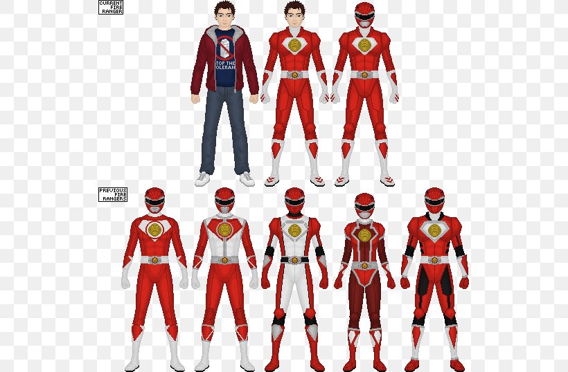 Red Ranger Kimberly Hart Tommy Oliver Jason Lee Scott Super Sentai, PNG, 535x538px, Red Ranger, Action Figure, Costume, Costume Design, Drawing Download Free