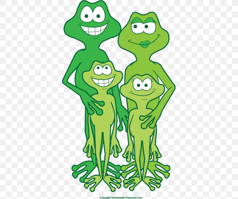 A Family Of Frogs Clip Art, PNG, 391x686px, Frog, Amphibian, Animal Figure, Area, Art Download Free