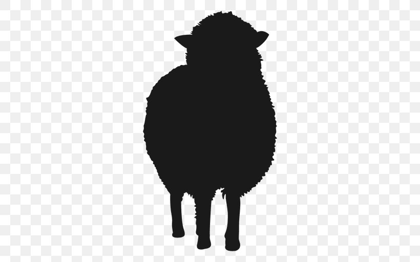 Sheep Silhouette Clip Art, PNG, 512x512px, Sheep, Animaatio, Black, Black And White, Cattle Like Mammal Download Free