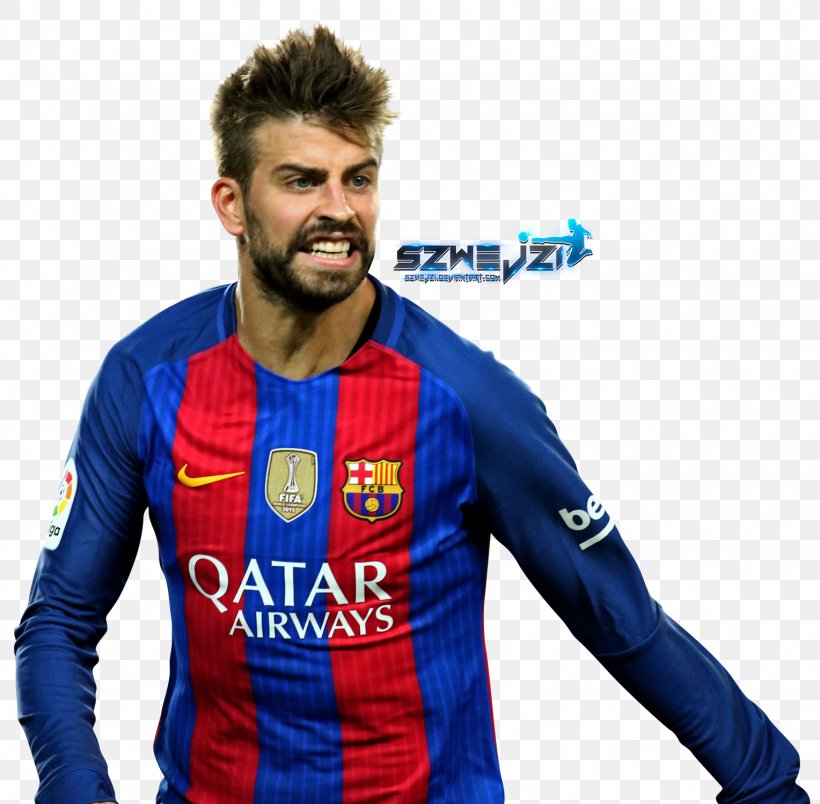 Gerard Piqué FC Barcelona Jersey Clip Art, PNG, 1528x1500px, 2017, Fc Barcelona, Beard, Electric Blue, Facial Hair Download Free