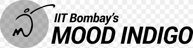 Indian Institute Of Technology Bombay Mood Indigo Logo YouTube Reality Television, PNG, 2003x505px, Mood Indigo, Actor, Area, Black And White, Brand Download Free