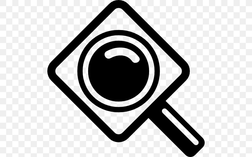 Magnifying Glass, PNG, 512x512px, Magnifying Glass, Area, Black And White, Lens, Magnification Download Free