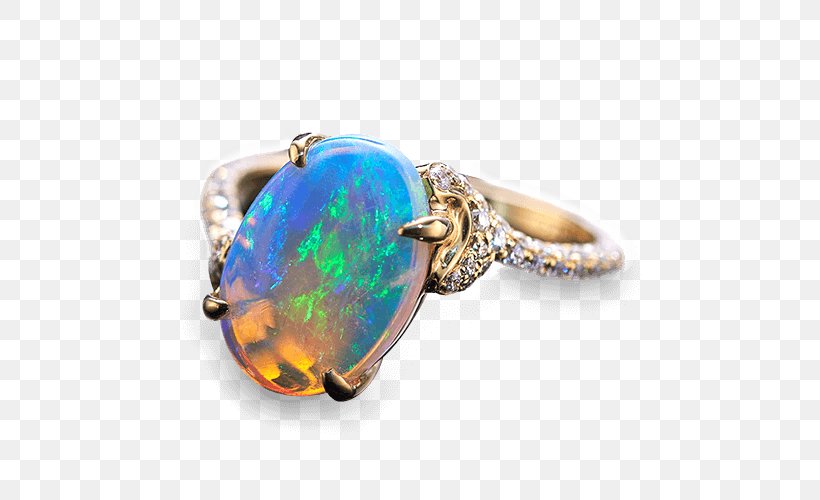 Opal Engagement Ring Jewellery Gemstone, PNG, 500x500px, Opal, Benitoite, Body Jewellery, Body Jewelry, Costume Jewelry Download Free