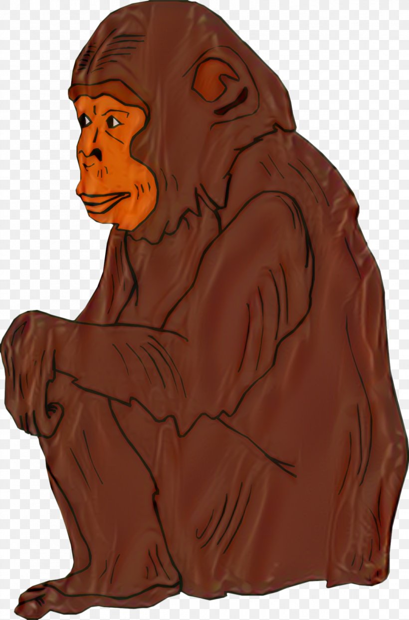 Ape Chimpanzee Simian Clip Art Orangutan, PNG, 1267x1920px, Ape, Animal, Art, Chimpanzee, Fictional Character Download Free