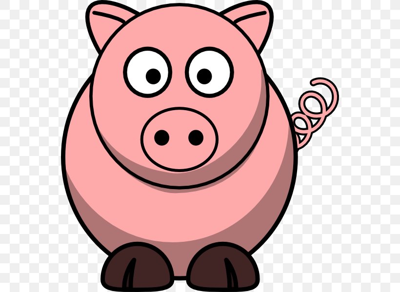 Pig Animal Free Content Clip Art, PNG, 570x599px, Pig, Animal, Animation, Artwork, Cartoon Download Free