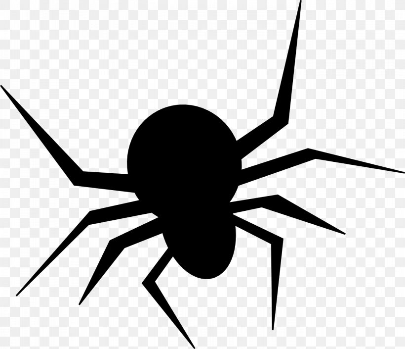 Scary Spiders Clip Art Image, PNG, 1366x1175px, Spider, Artwork, Black And White, Fly, Halloween Download Free