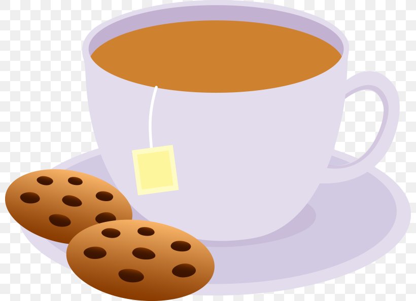 Tea Cafe Coffee Clip Art, PNG, 800x594px, Tea, Biscuit, Biscuits, Cafe, Caffeine Download Free