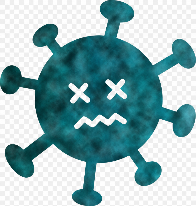Virus Coronavirus Corona, PNG, 2849x3000px, Virus, Corona, Coronavirus, Turquoise Download Free