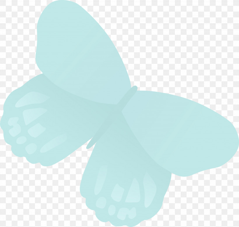 Turquoise Butterfly Wing Petal Moths And Butterflies, PNG, 3000x2863px, Butterfly, Cartoon, Moths And Butterflies, Paint, Petal Download Free