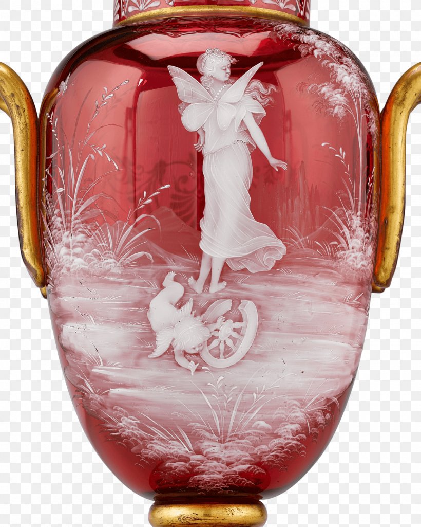 Vase Cranberry Glass Bohemian Glass Victorian Era, PNG, 1400x1750px, Vase, Antique, Artifact, Bohemian Glass, Bohemianism Download Free